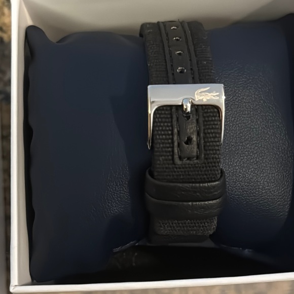 Unisex Lacoste Black and White Snoopy Watch - Picture 3 of 3